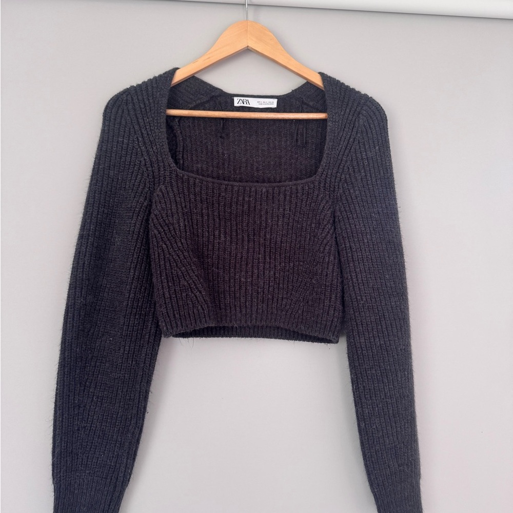 Zara Charcoal Knit Sweater